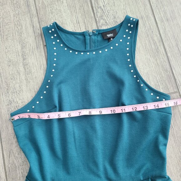 Mossimo women's teal fit & flare sleeveless dress size small - Picture 8 of 10
